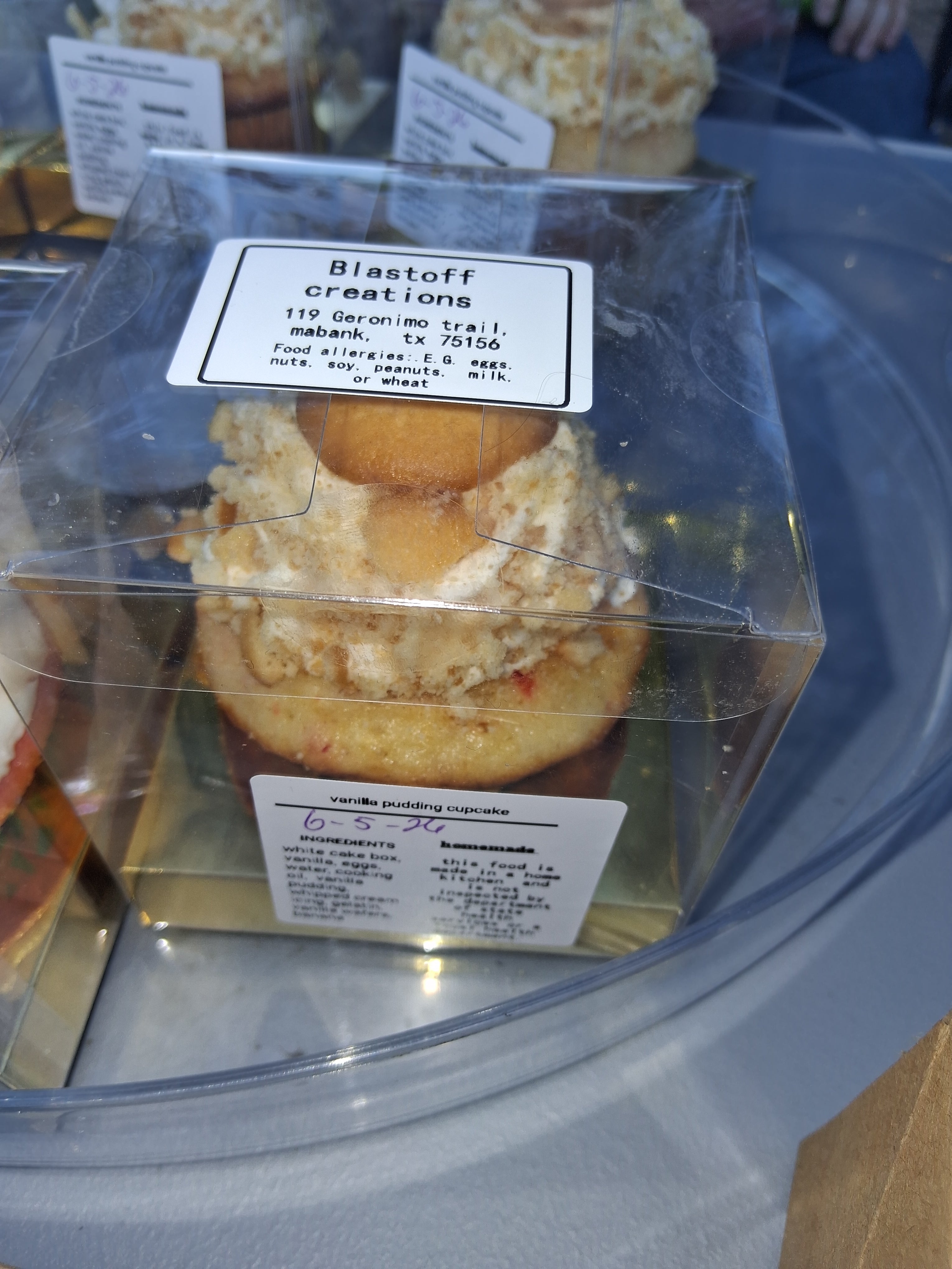 Banana pudding cupcake